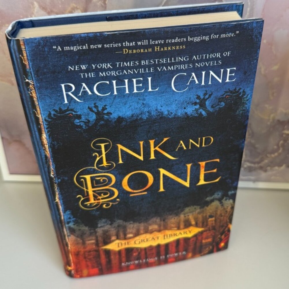 📚 4 for $20 | Ink and Bone | Rachel Caine | Hardcover | Good Condition